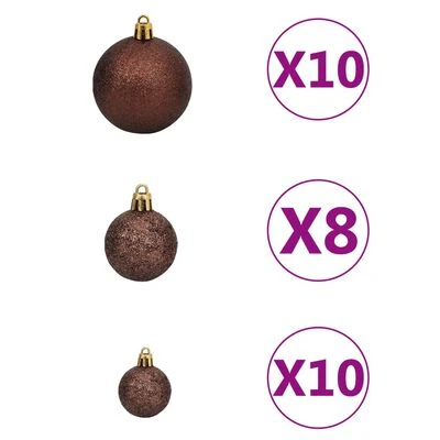 VidaXL Artificial Pre-lit Christmas Tree With Ball Set 210cm 910 Branches 12 VidaXL Artificial Pre-lit Christmas Tree With Ball Set 210cm 910 Branches - Image 10