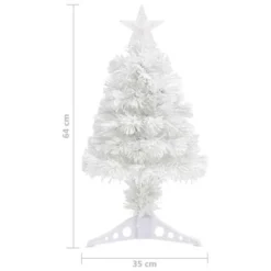 VidaXL Artificial Pre-lit Christmas Tree White 64 Cm Fibre Optic 22 VidaXL Artificial Pre-lit Christmas Tree White 64 Cm Fibre Optic -Deals Vidaxl Store image 10 329083