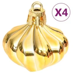VidaXL 70 Piece Christmas Bauble Set Gold And Red -Deals Vidaxl Store image 10 330088