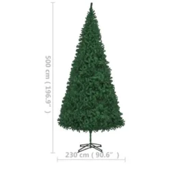 VidaXL Artificial Pre-lit Christmas Tree 500 Cm Green 24 VidaXL Artificial Pre-lit Christmas Tree 500 Cm Green -Deals Vidaxl Store image 11 3077739