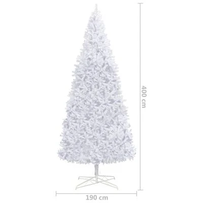 VidaXL Artificial Pre-lit Christmas Tree With Ball Set LEDs 400 Cm White 13 VidaXL Artificial Pre-lit Christmas Tree With Ball Set LEDs 400 Cm White - Image 11