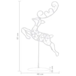 VidaXL Acrylic Christmas Flying Reindeer&Sleigh 260x21x87cm Blue 28 VidaXL Acrylic Christmas Flying Reindeer&Sleigh 260x21x87cm Blue -Deals Vidaxl Store image 11 328511