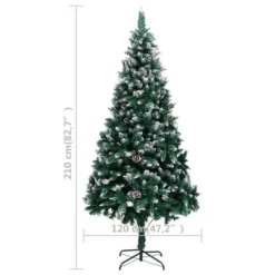 VidaXL Artificial Pre-lit Christmas Tree With Ball Set&Pinecones 210 Cm 27 VidaXL Artificial Pre-lit Christmas Tree With Ball Set&Pinecones 210 Cm -Deals Vidaxl Store image 12 3077532