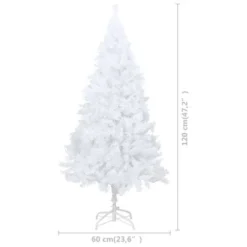 VidaXL Artificial Pre-lit Christmas Tree With Ball Set White 120 Cm PVC -Deals Vidaxl Store image 12 3077711