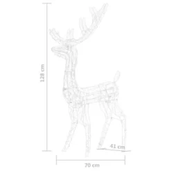 VidaXL Acrylic Reindeer Family Christmas Decoration 300 LED Warm White -Deals Vidaxl Store image 12 329793