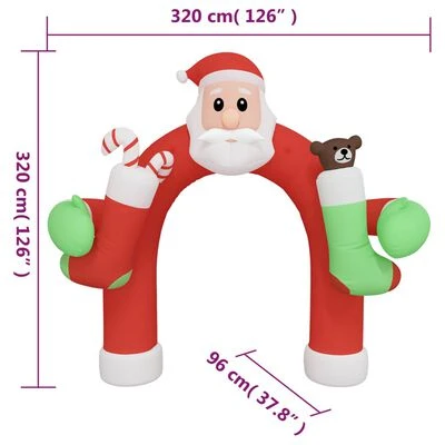 VidaXL Christmas Inflatable Arch Gate LED 320 Cm 14 VidaXL Christmas Inflatable Arch Gate LED 320 Cm - Image 12