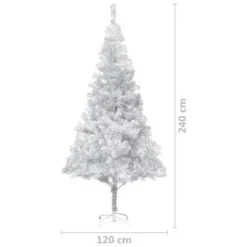 VidaXL Artificial Pre-lit Christmas Tree With Ball Set Silver 240 Cm PET -Deals Vidaxl Store image 13 3077612