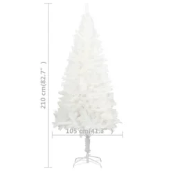 VidaXL Artificial Pre-lit Christmas Tree With Ball Set White 210 Cm 29 VidaXL Artificial Pre-lit Christmas Tree With Ball Set White 210 Cm -Deals Vidaxl Store image 13 3077635