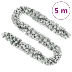 VidaXL Christmas Garland With LEDs&Ball Set Green 5 M PVC 29 VidaXL Christmas Garland With LEDs&Ball Set Green 5 M PVC -Deals Vidaxl Store image 13 3077919