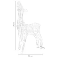 VidaXL Acrylic Reindeer Family Christmas Decoration 300 LED Warm White -Deals Vidaxl Store image 13 329793