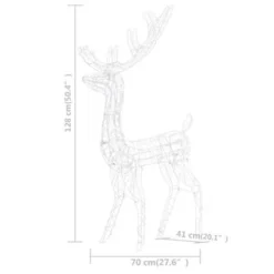 VidaXL Acrylic Reindeer Family Christmas Decoration 300 LED Cold White -Deals Vidaxl Store image 13 329794