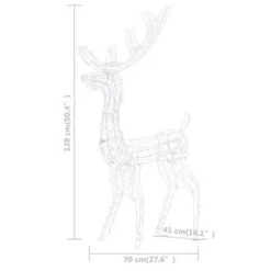 VidaXL Acrylic Reindeer Family Christmas Decoration 300 LED Blue -Deals Vidaxl Store image 13 329795