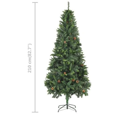VidaXL Artificial Pre-lit Christmas Tree With Ball Set Green 210 Cm 16 VidaXL Artificial Pre-lit Christmas Tree With Ball Set Green 210 Cm - Image 14