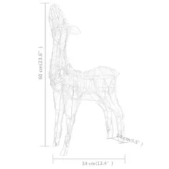 VidaXL Acrylic Reindeer Family Christmas Decoration 300 LED Cold White -Deals Vidaxl Store image 14 329794