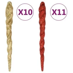 VidaXL 108 Piece Christmas Bauble Set Gold And Red -Deals Vidaxl Store image 14 330091