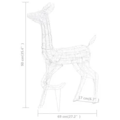 VidaXL Acrylic Reindeer Family Christmas Decoration 300 LED Blue -Deals Vidaxl Store image 15 329795