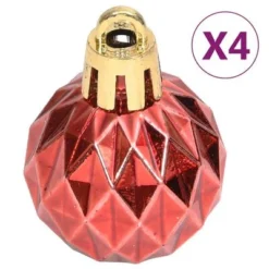 VidaXL 70 Piece Christmas Bauble Set Gold And Red -Deals Vidaxl Store image 17 330088