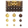 VidaXL 100 Piece Christmas Ball Set 3/4/6 Cm Brown/Bronze/Gold -Deals Vidaxl Store image 1 245714 5