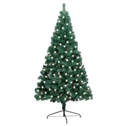 VidaXL Artificial Half Pre-lit Christmas Tree With Stand White 120 Cm PVC 23 VidaXL Artificial Half Pre-lit Christmas Tree With Stand White 120 Cm PVC -Deals Vidaxl Store image 1 3077391 1