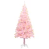 VidaXL Artificial Pre-lit Christmas Tree With Stand Pink 150 Cm PVC