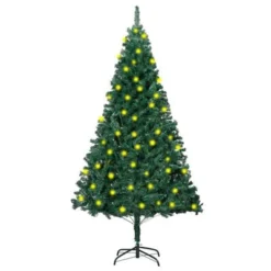 VidaXL Artificial Pre-lit Christmas Tree With Thick Branches Green 150 Cm