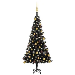 VidaXL Artificial Pre-lit Christmas Tree With Ball Set Silver 120 Cm PET -Deals Vidaxl Store image 1 3077502