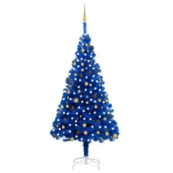 VidaXL Artificial Pre-lit Christmas Tree With Ball Set Silver 240 Cm PET -Deals Vidaxl Store image 1 3077511