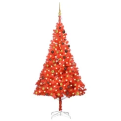 VidaXL Artificial Pre-lit Christmas Tree With Ball Set Pink 210 Cm PVC -Deals Vidaxl Store image 1 3077515 2