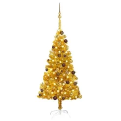 VidaXL Artificial Pre-lit Christmas Tree With Ball Set Silver 120 Cm PET -Deals Vidaxl Store image 1 3077517
