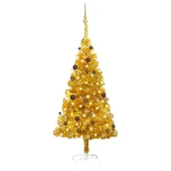 VidaXL Artificial Pre-lit Christmas Tree With Ball Set Pink 150 Cm PVC -Deals Vidaxl Store image 1 3077518