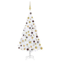 VidaXL Artificial Pre-lit Christmas Tree With Ball Set White 120 Cm PVC -Deals Vidaxl Store image 1 3077539