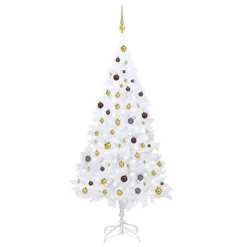 VidaXL Artificial Pre-lit Christmas Tree With Ball Set White 210 Cm PVC -Deals Vidaxl Store image 1 3077542
