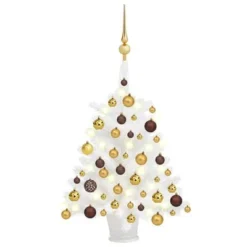 VidaXL Artificial Pre-lit Christmas Tree With Ball Set White 65 Cm -Deals Vidaxl Store image 1 3077544