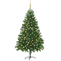 VidaXL Artificial Pre-lit Christmas Tree With Ball Set 210 Cm Green -Deals Vidaxl Store image 1 3077556