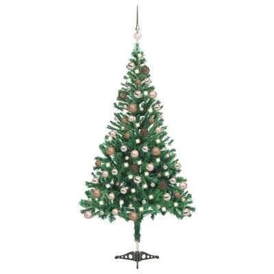VidaXL Artificial Pre-lit Christmas Tree With Ball Set 120cm 230 Branches 21 VidaXL Artificial Pre-lit Christmas Tree With Ball Set 120cm 230 Branches - Image 19