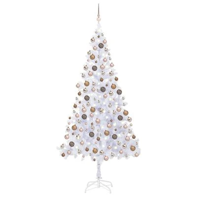 VidaXL Artificial Pre-lit Christmas Tree With Ball Set 210cm 910 Branches 21 VidaXL Artificial Pre-lit Christmas Tree With Ball Set 210cm 910 Branches - Image 19