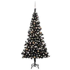 VidaXL Artificial Pre-lit Christmas Tree With Ball Set Gold 210 Cm PET 40 VidaXL Artificial Pre-lit Christmas Tree With Ball Set Gold 210 Cm PET -Deals Vidaxl Store image 1 3077591