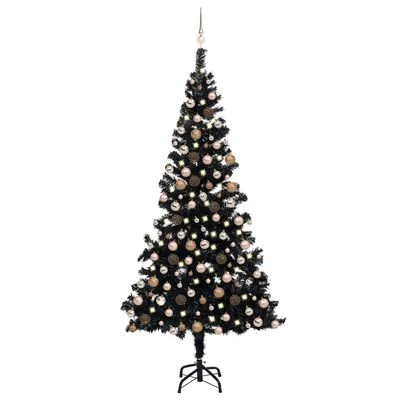 VidaXL Artificial Pre-lit Christmas Tree With Ball Set Gold 210 Cm PET 21 VidaXL Artificial Pre-lit Christmas Tree With Ball Set Gold 210 Cm PET - Image 19