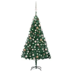 VidaXL Artificial Pre-lit Christmas Tree With Ball Set White 120 Cm PVC -Deals Vidaxl Store image 1 3077620