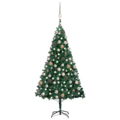 VidaXL Artificial Pre-lit Christmas Tree With Ball Set Green 150 Cm PVC 35 VidaXL Artificial Pre-lit Christmas Tree With Ball Set Green 150 Cm PVC -Deals Vidaxl Store image 1 3077621