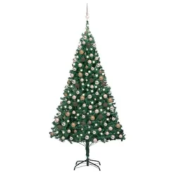 VidaXL Artificial Pre-lit Christmas Tree With Ball Set White 210 Cm PVC -Deals Vidaxl Store image 1 3077623