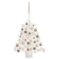 VidaXL Artificial Pre-lit Christmas Tree With Ball Set White 65 Cm -Deals Vidaxl Store image 1 3077630