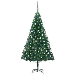 VidaXL Artificial Pre-lit Christmas Tree With Ball Set Green 150 Cm PVC
