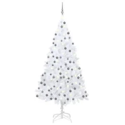 VidaXL Artificial Pre-lit Christmas Tree With Ball Set White 210 Cm PVC -Deals Vidaxl Store image 1 3077714