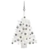 VidaXL Artificial Pre-lit Christmas Tree With Ball Set White 65 Cm