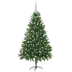 VidaXL Artificial Pre-lit Christmas Tree With Ball Set 210 Cm Green -Deals Vidaxl Store image 1 3077728