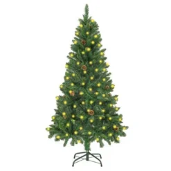 VidaXL Artificial Pre-lit Christmas Tree With Pine Cones 150 Cm -Deals Vidaxl Store image 1 3077743