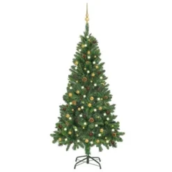 VidaXL Artificial Pre-lit Christmas Tree With Ball Set Pine Cones 150 Cm -Deals Vidaxl Store image 1 3077796