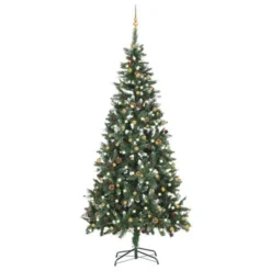 VidaXL Artificial Pre-lit Christmas Tree With Ball Set 210 Cm