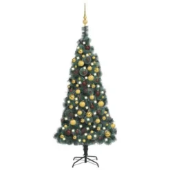 VidaXL Artificial Christmas Tree LED&Ball Set&Flocked Snow 120cm PVC&PE -Deals Vidaxl Store image 1 3077826 1